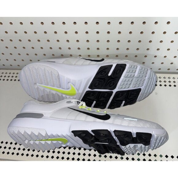 Nike Free Golf NN Mens Spikeless Golf Shoes Size 14 White Volt Black FN0332-101 main image 6